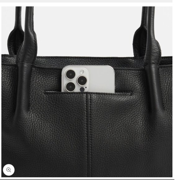 HAMMITT OLIVER ZIP (BLACK LEATHER TOTE) - Picture 3 of 9